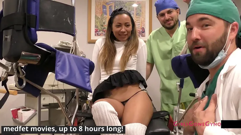 Student Nurse Blowjob by Melany Lopez, Exam Interrupted by Doctor's Emergency Call - GirlsGoneGyno