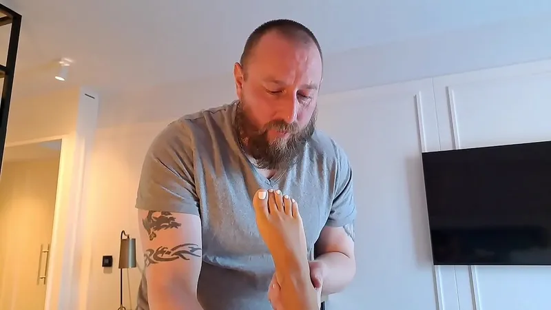 Sweaty Step-Sister Foot Fetish Worship
