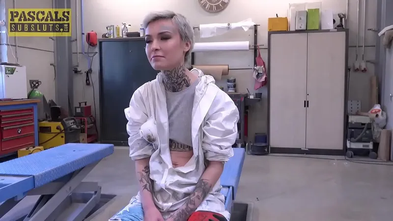 Dominated Slender Tatted Babe