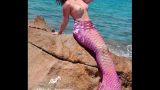Oriental mermaid fell on the dick