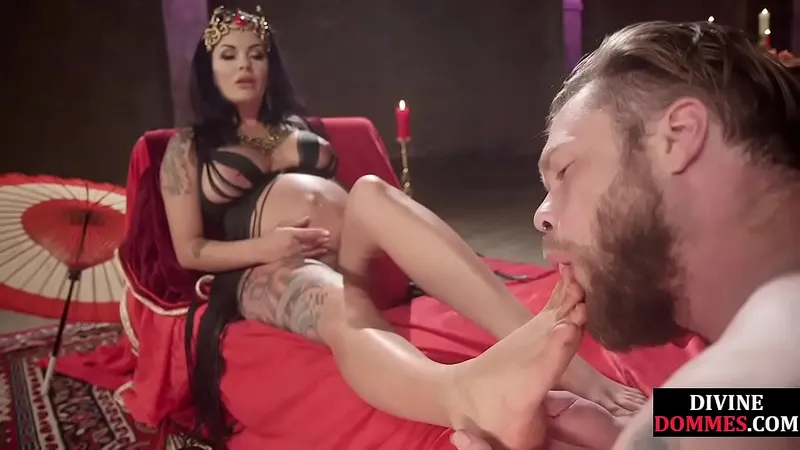 Femdom Pregnant Dildo Slave's After Toesucking
