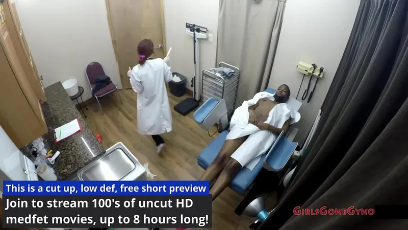 Ebony Teen Jewel's Gynecological Exam - Tampa, Stacy Shepard @ GirlsGoneGyno #ClovGang