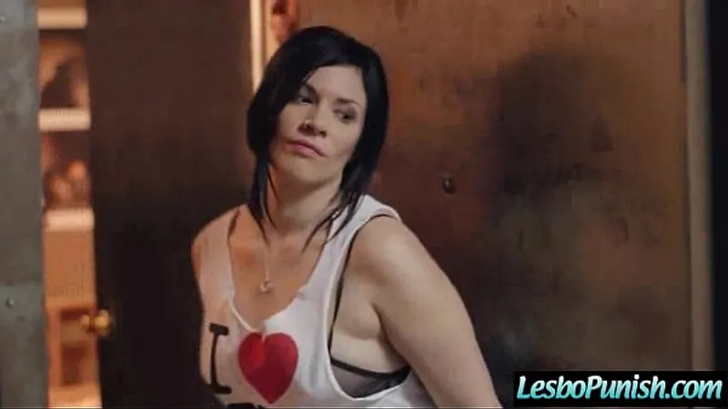 (Andy A., Nasty Mean Lez) Punishing Lesbians with Dildos - Clip 11