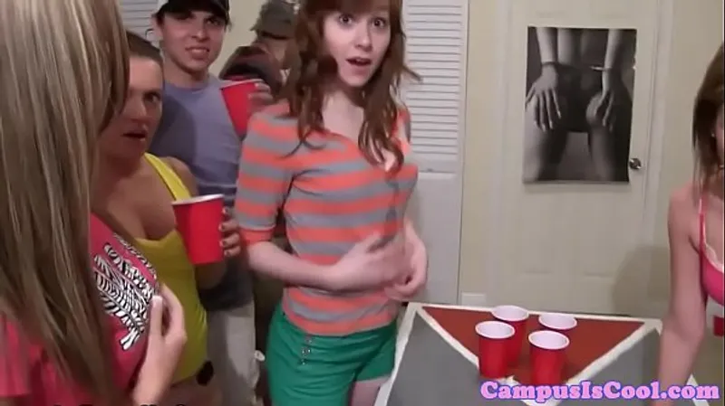 College Girls Wild Drilling at Dorm Party