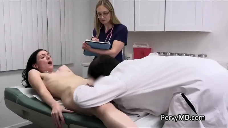 Dark Haired Slim Gag Doctor Fuck