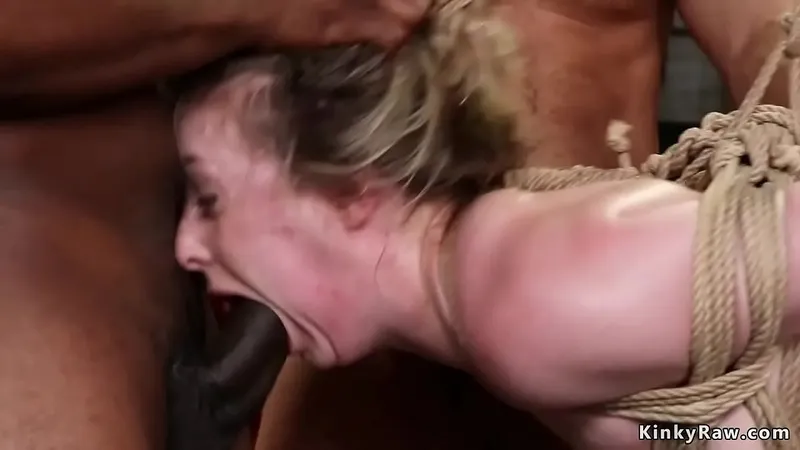 Married Blonde Kate Kennedy Tied, Rough Interracial Anal Gangbang, DP - Huge Cocks