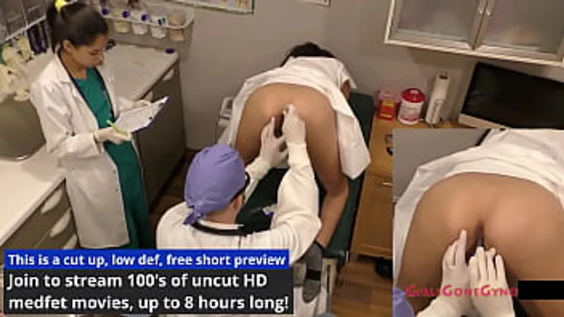 Angel Santanas College Exam: Dr. Tampa & Aria Nicoles - Gyno Scene