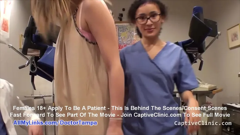 Alexandria Riley Caught Smuggling at Customs, Tormented by Doc Tampa & Officer Lilith Rose - Bondage Clinic Com
