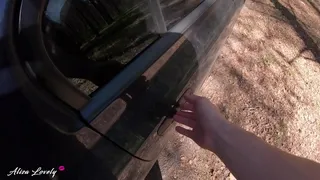 Beauty with Perfect Ass Loves to Relax in Nature - Sucking Cock, Fucking Doggystyle and Ride Hard Dick in Car