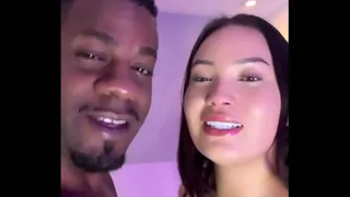 Japanese blogger in hot sex with black guy