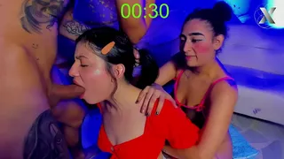 friends fuck her rough throat mercilessly