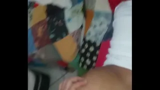 Eating the whore on the living room sofa