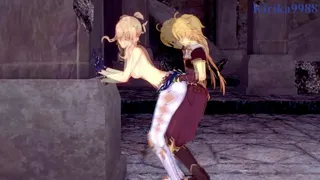 Lumine and Jean Gunnhildr and Aether intense sex. - Genshin Impact Hentai