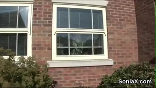 Your next door mature hoe bounces her gigantic breasts and enjoys fetish