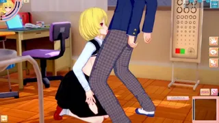 [Eroge Koikatsu! ] Touhou project Sex after rubbing Rumia's boobs and having him serve as a standing handjob blowjob! Big Breasts Hentai [Hentai Game Toho]