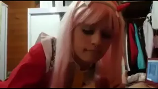 Emo girl sucking a big one