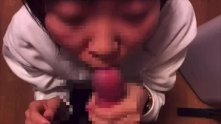 Secret blowjob in the office！ huge ejaculation of the mouth.