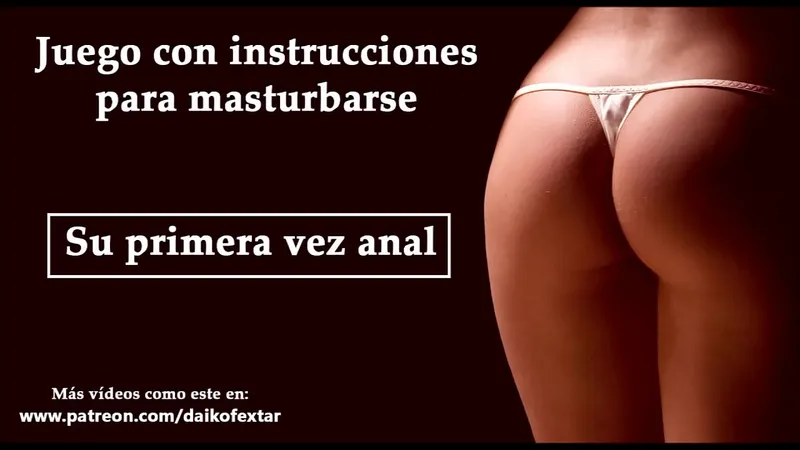 Spanish JOI: She craves anal, Masturbates