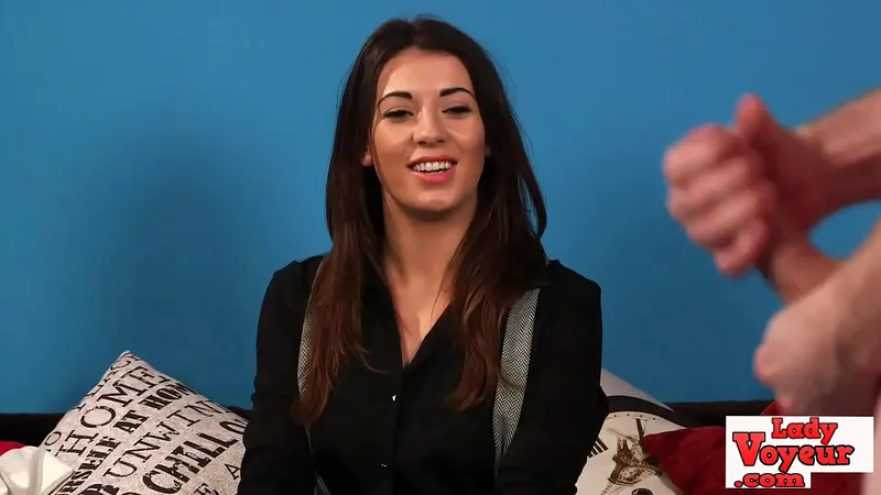 English Babe Teaches JOI to Sub - Voyeur
