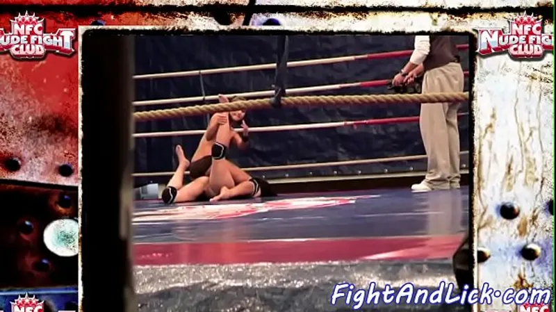 Euro Busty Wrestles Lesbian Beauty in Action