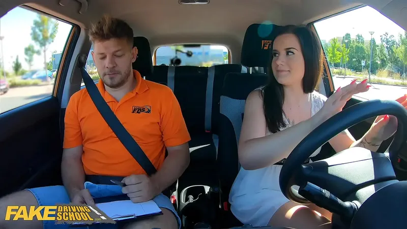Cute Student Fails Driving, Excels in Sex - Fake Driving School