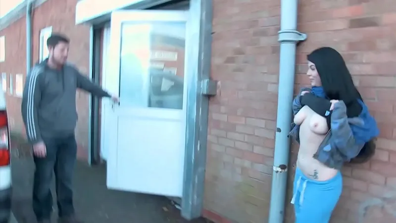 Horny Strippers Pee on Street - Naughty Action