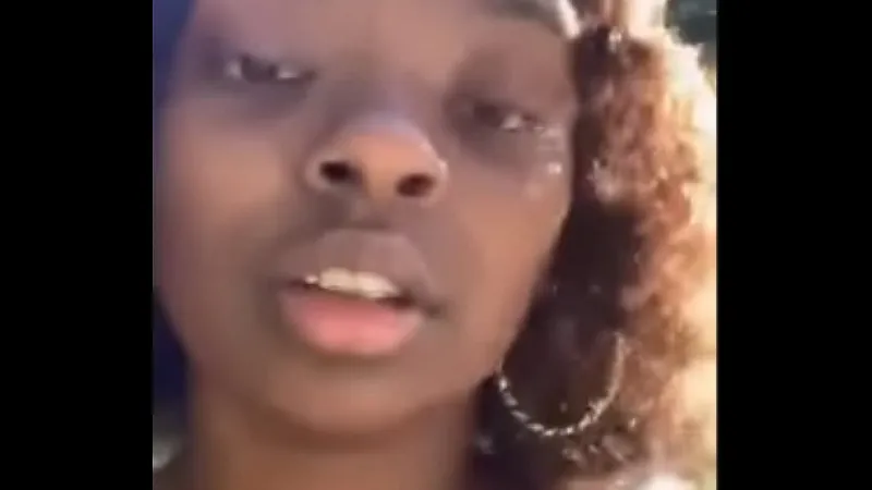 Naughty Black Exhibitionist Flashes Nude Tits in Public