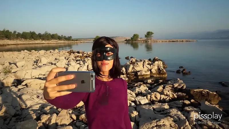 Golden Hour Selfie Public Sex: Piss Blowjob
