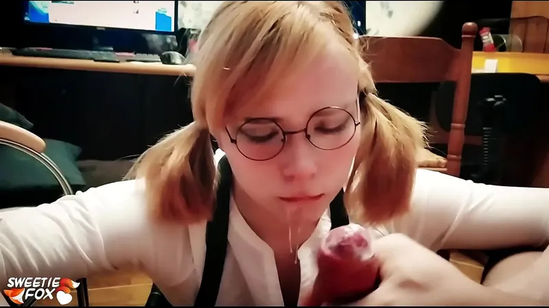 Sloppy Facial with Huge Dick - Student Cums (POV)