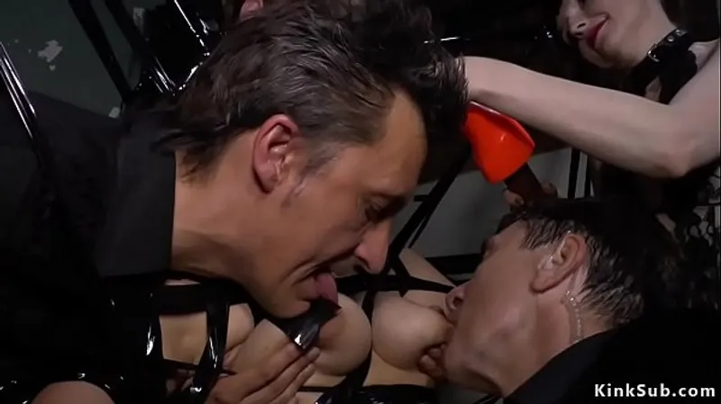 Dark-Haired Pina De Luxe Bondage Bare-Titted Interracial Street Orgy