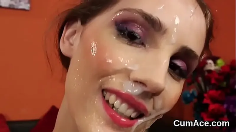 Hot MILF Takes Facial Cumshot
