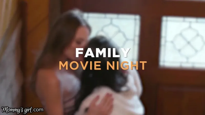 Stepfamily Threesome Movie Night with GF
