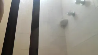 Hidden camera in the shower of my big ass BBW stepmother