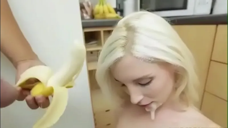 Blonde Teen with Braces Takes Load