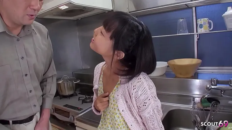 Japanese Petite Stepsister Deepthroats & Swallows Older Man's Load - Uncut JAV
