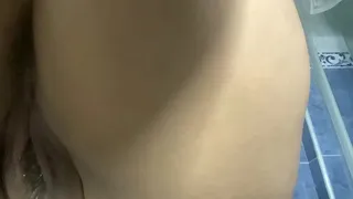 Big ass MILF stepmother caught pissing in public bathroom