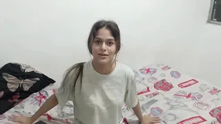 Couple of stepbrothers have a good fuck in the dining room, after a family dinner. He cums in her mouth.