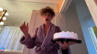 Hot Step Milf Accidentally Sits on Cake at Family Party