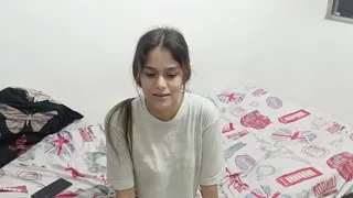 Couple of stepbrothers have a good fuck in the dining room, after a family dinner. He cums in her mouth.