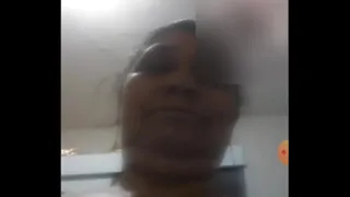 Fat married woman shows her big ass