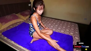 Thai mommy makes some extra cash fucking a big dick foreigner tourist