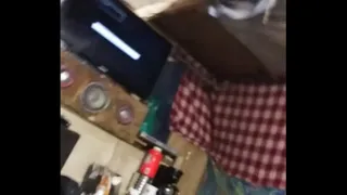 Ant.ky Married Couple fucking doggy. Thick Curvy wife with fat ass moans as she bends over a table and takes her husband's big white cock in her tight pussy and grips and milks it making her ass claps with loud creampie finish.