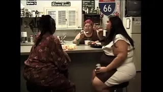 Fat whore SinDee Williams with dyed hair and a tattoo loves to ride dick cowgirl style