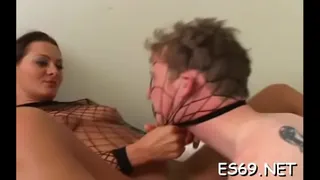 Aroused sweetie 's putz in sex action