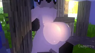 Thicc girl sucks dick under the table while they are in a meeting (Minecraft)