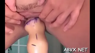 Woman endures heavy stimulation in wild amateur fetish movie scene