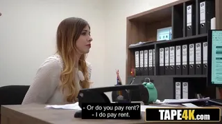 Big Tits Beauty Using Her Feminine Charms to Get a Good Loan Deal