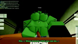 Goblin girl pounded in roblox