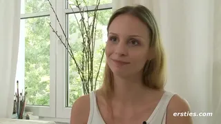 Mary Fingers Her Shaved Pussy