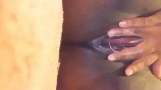 Fingering her pussy